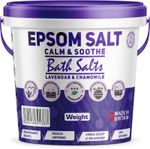 Scented Bath Epsom Salts Calm & Soothe Salt Bucket Foot Soak Magnesium Sulphate