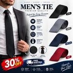 Mens Tie Plain Solid Colour Classic Slim Skinny Smart Party Wedding Thin Neck