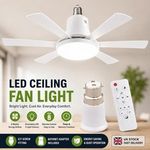 B22 Bayonet Ceiling Fan Light Bulb Remote Dimmable LED Warm Neutral Cool White