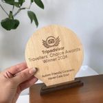 Personalized Engraved Wooden Trophy Custom Award Plaque Engraving