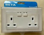 Deta Lightwave RF Double Gang Smart Socket White 9532WHW JSJSLW270