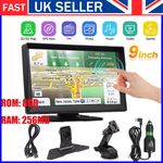 9" Car Truck Sat Nav GPS Navigation Free Lifetime UK & EU Maps 8GB Touch Screen