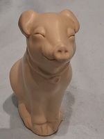 Gorgeous Vintage Eclipse Stone Cast Miniture Pig. Made In The UK.