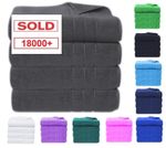 4x Big Jumbo Bath Sheets 100% Pure Cotton Large Size Bathroom Towels Soft Luxury