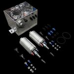 2.5 Litre Performance Swirl Pot/Tank + 2 X 044 Type Fuel Pump + 3 x AN6 Fittings