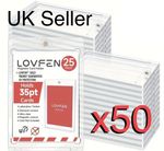 50x Magnetic Card Holders, For 35PT Trading Cards, Sports, Pokémon, Slabs.