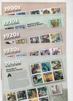 CELEBRATE THE CENTURY 1900-1990. Complete 10 Sheet Set US Stamps USA # 3182-3191