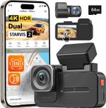 WOLFBOX X5 Duo 4K+2.5K Dash Cam STARVIS 2 HDR Dual Dash Cam 5.8GHz~