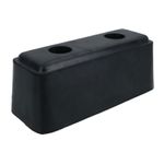 190mm x 75mm Square Standoff Rubber Buffer Bumper Block Pad Stop Trailers 1pc