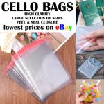 Cellophane Clear Cello Bags Self Seal A3 A4 C4 A5 C5 A6 C6 5x7 DL Crafts Sweets