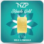 Brand New 0.10 Gram Solid 24 Carat Gold Bar 999.9 Fine Bullion Pure - Not Scrap