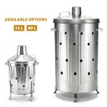 15L / 90L INCINERATOR FIRE BIN GALVANISED GARDEN BURNING RUBBISH TRASH