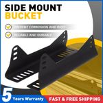 Pair Universal Rally Seat Side Mounts Brackets Race Bucket Fit For Sparco Cobra