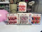Collection Nail Art Press-On Nails French Multicolour Heart Pre-Designed