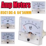 85C1 DC Analog Panel Voltmeter Ammeter Amp Volt Meter Gauge100uA/500uA/1mA/500mA