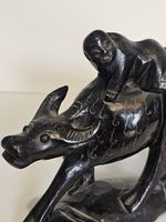 Japanese Antique Okimono. 13cm H x 13cm L.