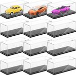 6-30x Clear Acrylic Display Case Storage Organizer Box For 1/64 Scale Model Cars