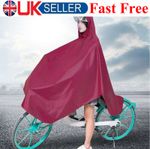 Unisex Wheelchair Rain Poncho Rainproof Rain Coat Cape for Bike Mobility Scooter