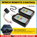 2Pcs 12V Wireless Winch Remote Control Switch Recovery Handset for 4WD ATV Truck