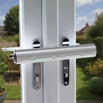 French Door Patio Security Lock - Double Doors Conservatory Visible Deterrent 
