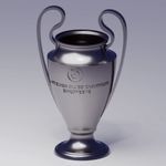 3D Printed Champions League Trophy | Silk Silver | UEFA Replica Collectible |