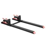 Uimoso 1814 kg Clamp-On Tractor Pallet Forks with 149 cm Stabilizer Bar