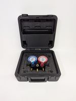 JAVAC EL84372 2 Valve Multi Gas Manifold Gauge Set R134A R22 R404A R407C