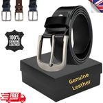 Mens Leather belts 100% genuine Leather black brown 30''- 72'' waist size bkl-02