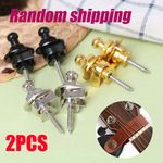 2PCS Guitar Strap Lock Security Schaller Metal Button For Electric Acoustic Bass