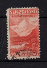 New Zealand 1899 5/- carmine red SG270A fine used P11 WS39060