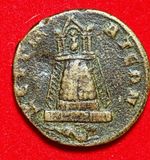 Philip I AE Provincial Zeugma AD 244-249, ΖΕΥΓΜΑΤΕΩΝ, TEMPLE, CAPRICORN, VG+!
