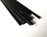 Plasticard Strips 350mm Long Black Matt/Matt 0.5 to 1mm Thick 5 6 10 12mm Wide