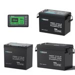 Renogy 100/200/300Ah 12V LiFePO4 Lithium Leisure Battery or Battery Monitor