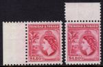 1953-59 $4.80, BOTH PERFS,  SG 278/278a, MINT NH, CAT. £36