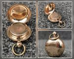 Dennison A.L.D 9ct Gold Filled Sovereign Coin Case Holder, Antique Pendant Fob