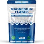 MAGNESIUM FLAKES | 1kg-10kg BAG | 100% Pure |Bath Soak| Magnesium Chloride New