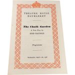 Theatre Royal Haymarket Programme The Chalk Garden Enid Bagnold 1956