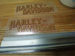 Harley Davidson red Gold fuel tank decal set X2 vinyl stickers stickers ステッ