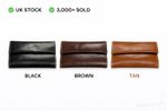 Soft PU Leather Tobacco Pouch Rizla Slot Wallet Rolling Paper Holder UK