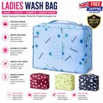Ladies Wash Bags Toiletry handbag Hanging Travel Case Cosmetic Make Up Pouch Kit