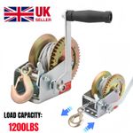 Manual Hand Winch1200lbs Boat Trailer Caravan 10 m 33ft Cable Length Marine Pull