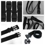 Quick Release Buckle Utility Luggage Nylon Straps with Straps for Travel 6 Pack