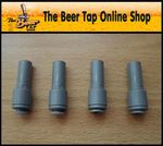 John Guest 3/8" Stem to 3/16" Tube Beer Line. JG Push-Fit Pipe Connector Reducer