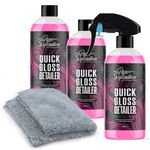Car Quick Detailing Spray Detailer Kit Wax Microfibre Cloth Clay Lube Lubricant