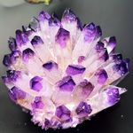 Natural Large Quartz Crystal Cluster - Deep Purple & Clear - great specimen