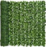 3M Artificial Ivy Leaf Hedge Roll Privacy Hedging Wall Landscaping Garden Fence