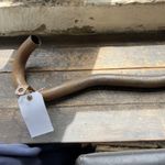 High level Triumph Trials etc exhaust pipe Not chromed NOS 