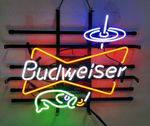 Go Fishing Beer 20"x16" Neon Sign Light Lamp Bar Pub Man Cave Wall Deocr Artwork