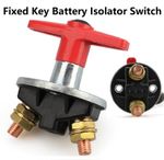 1000 Amp Fixed Key Battery Isolator Cut Off Kill Switch 12v / 24v Heavy Duty 1PC