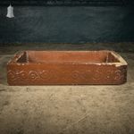 Georgian Sink, Salt Glazed Right hand return with Decorative Floral Pattern